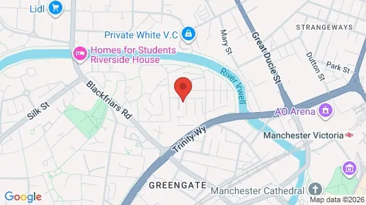 Apartments for rent i Salford - Lancashire - kort over placeringen