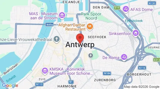 Apartments for rent i Stad Antwerp - kort over placeringen
