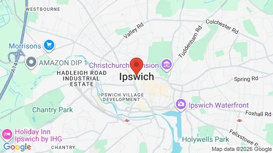 Apartments for rent i Ipswich - Suffolk - kort over placeringen