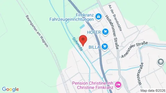 Apartments for rent i Großweikersdorf - kort over placeringen