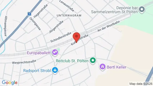 Apartments for rent i Sankt Pölten - kort over placeringen