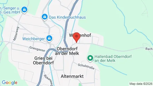 Apartments for rent i Oberndorf an der Melk - kort over placeringen