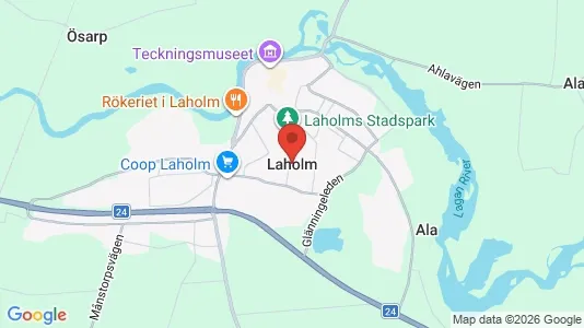 Apartments for rent i Laholm - kort over placeringen