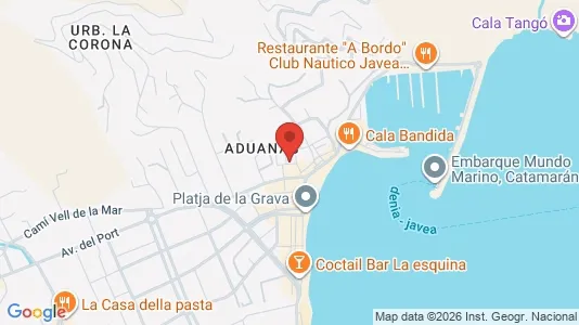 Apartments for rent i Jávea/Xàbia - kort over placeringen