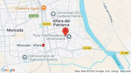 Apartments for rent i Alfara del Patriarca - kort over placeringen