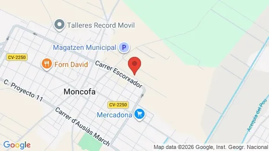 Apartments for rent i Moncofa - kort over placeringen