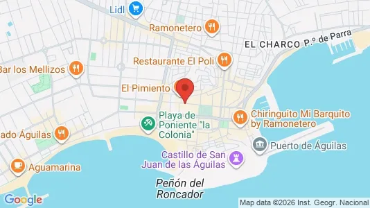 Apartments for rent i Águilas - kort over placeringen