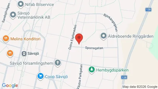 Apartments for rent i Sävsjö - kort over placeringen