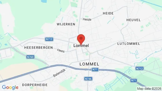 Apartments for rent i Lommel - kort over placeringen