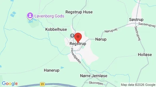 Houses for rent i Regstrup - kort over placeringen