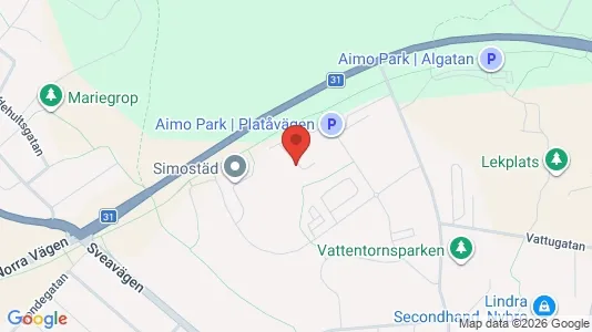 Apartments for rent i Nybro - kort over placeringen