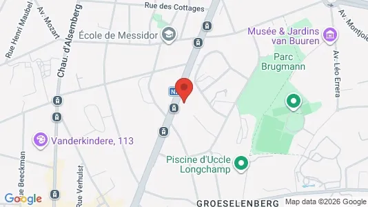 Apartments for rent i Brussels Ukkel - kort over placeringen