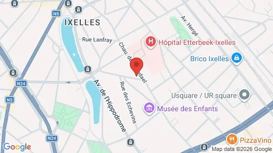 Apartments for rent i Brussels Elsene - kort over placeringen