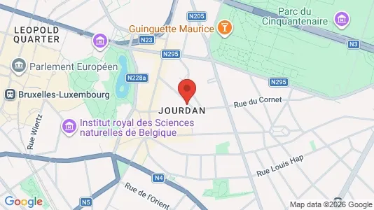 Apartments for rent i Brussels Etterbeek - kort over placeringen