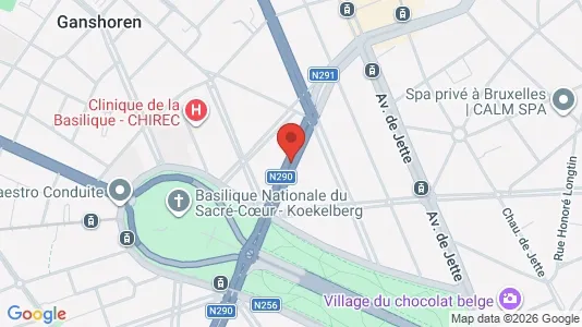 Apartments for rent i Brussels Ganshoren - kort over placeringen