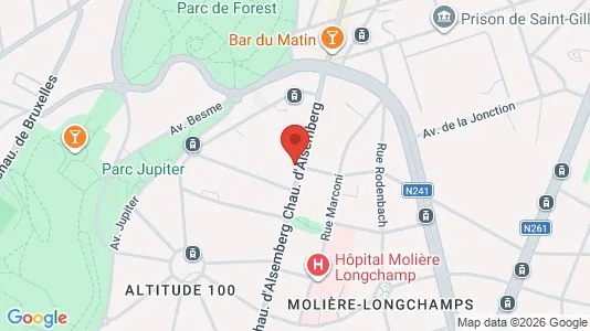 Apartments for rent i Brussels Vorst - kort over placeringen