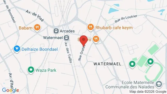 Apartments for rent i Brussels Watermaal-Bosvoorde - kort over placeringen
