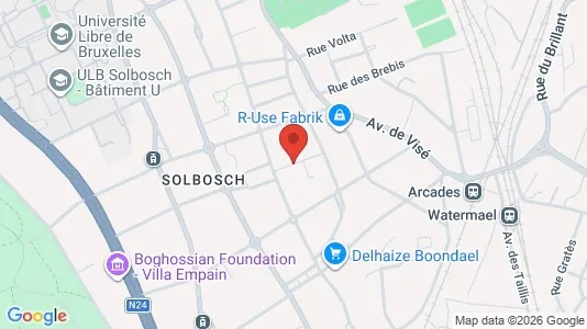 Apartments for rent i Brussels Elsene - kort over placeringen