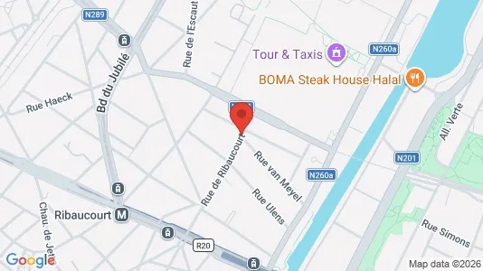 Apartments for rent i Brussels Sint-Jans-Molenbeek - kort over placeringen