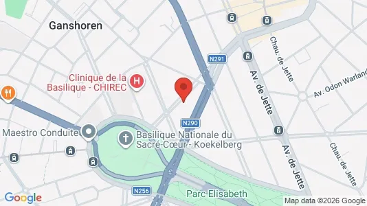 Apartments for rent i Brussels Ganshoren - kort over placeringen