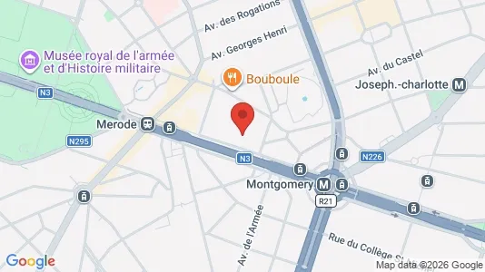 Apartments for rent i Brussels Etterbeek - kort over placeringen