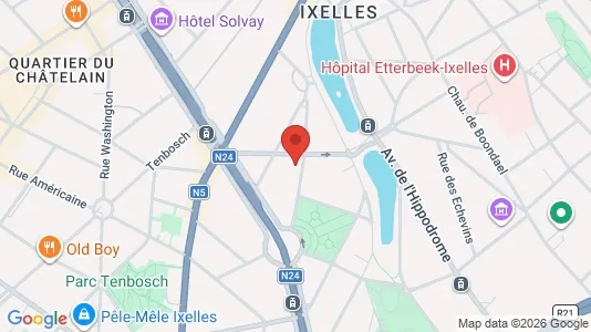 Apartments for rent i Stad Brussel - kort over placeringen