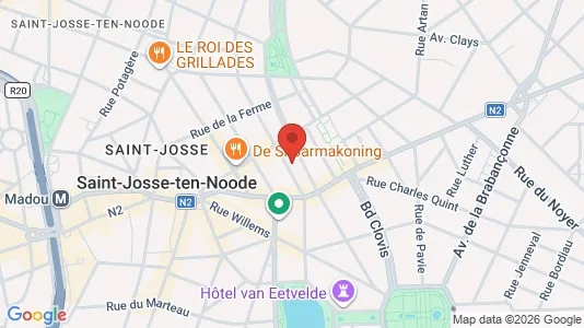 Apartments for rent i Brussels Sint-Joost-ten-Node - kort over placeringen
