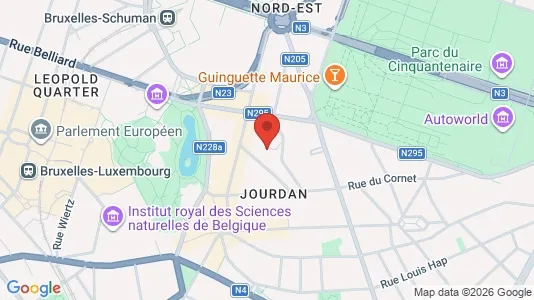 Apartments for rent i Brussels Etterbeek - kort over placeringen