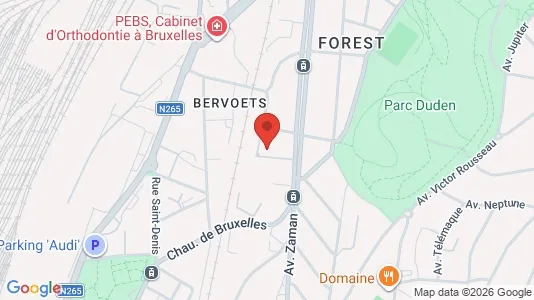 Apartments for rent i Brussels Vorst - kort over placeringen