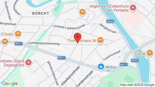 Apartments for rent i Vilvoorde - kort over placeringen