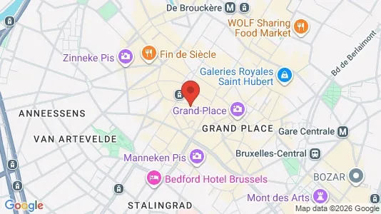 Apartments for rent i Stad Brussel - kort over placeringen