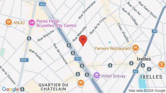 Apartments for rent i Stad Brussel - kort over placeringen