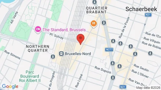 Apartments for rent i Brussels Schaarbeek - kort over placeringen