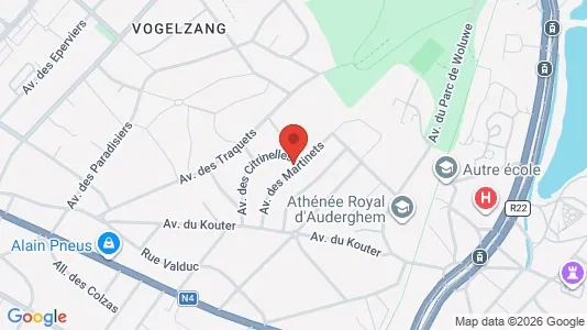 Apartments for rent i Brussels Oudergem - kort over placeringen