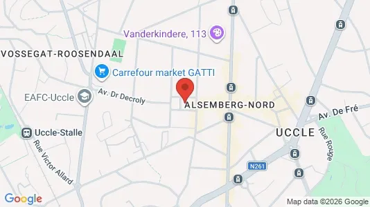 Apartments for rent i Brussels Ukkel - kort over placeringen