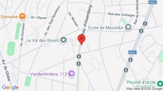 Apartments for rent i Brussels Ukkel - kort over placeringen