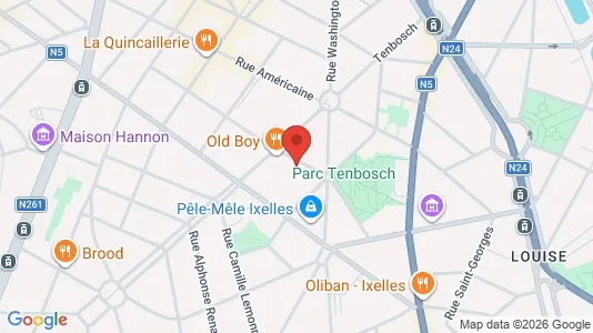 Apartments for rent i Brussels Elsene - kort over placeringen