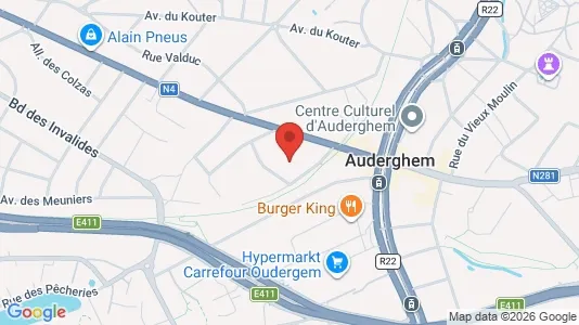 Apartments for rent i Brussels Oudergem - kort over placeringen