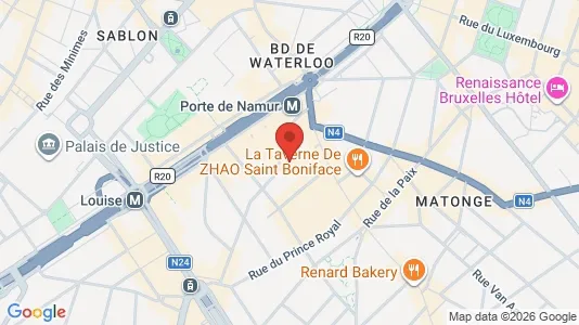 Apartments for rent i Brussels Elsene - kort over placeringen