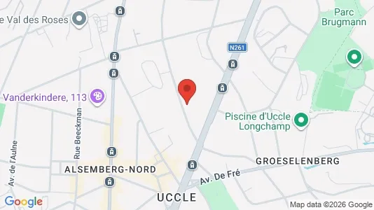 Apartments for rent i Brussels Ukkel - kort over placeringen