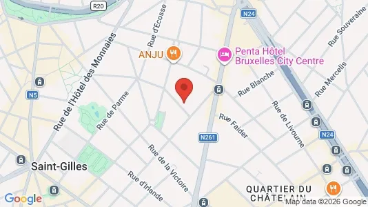 Apartments for rent i Brussels Sint-Gillis - kort over placeringen