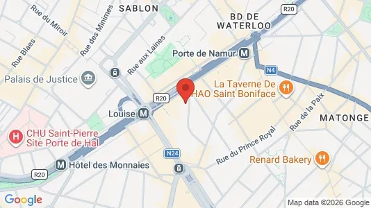 Apartments for rent i Brussels Elsene - kort over placeringen