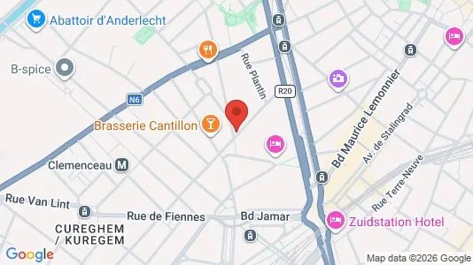 Apartments for rent i Brussels Anderlecht - kort over placeringen