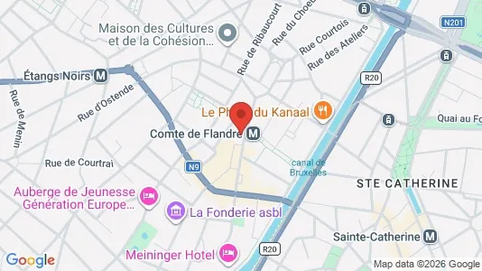Apartments for rent i Brussels Sint-Jans-Molenbeek - kort over placeringen
