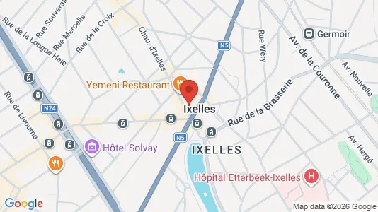 Apartments for rent i Brussels Elsene - kort over placeringen