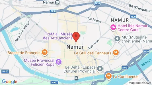 Apartments for rent i Namen - kort over placeringen
