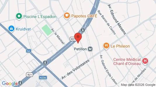 Apartments for rent i Brussels Etterbeek - kort over placeringen