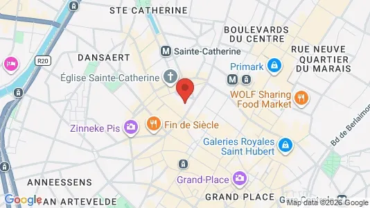 Apartments for rent i Stad Brussel - kort over placeringen
