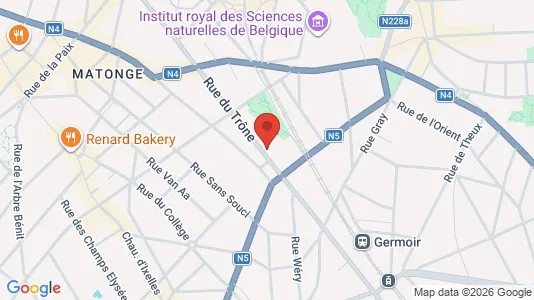 Apartments for rent i Brussels Elsene - kort over placeringen