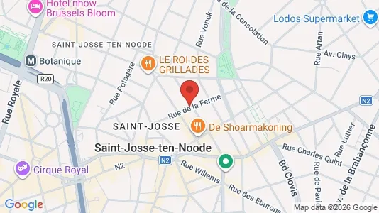 Apartments for rent i Brussels Sint-Joost-ten-Node - kort over placeringen